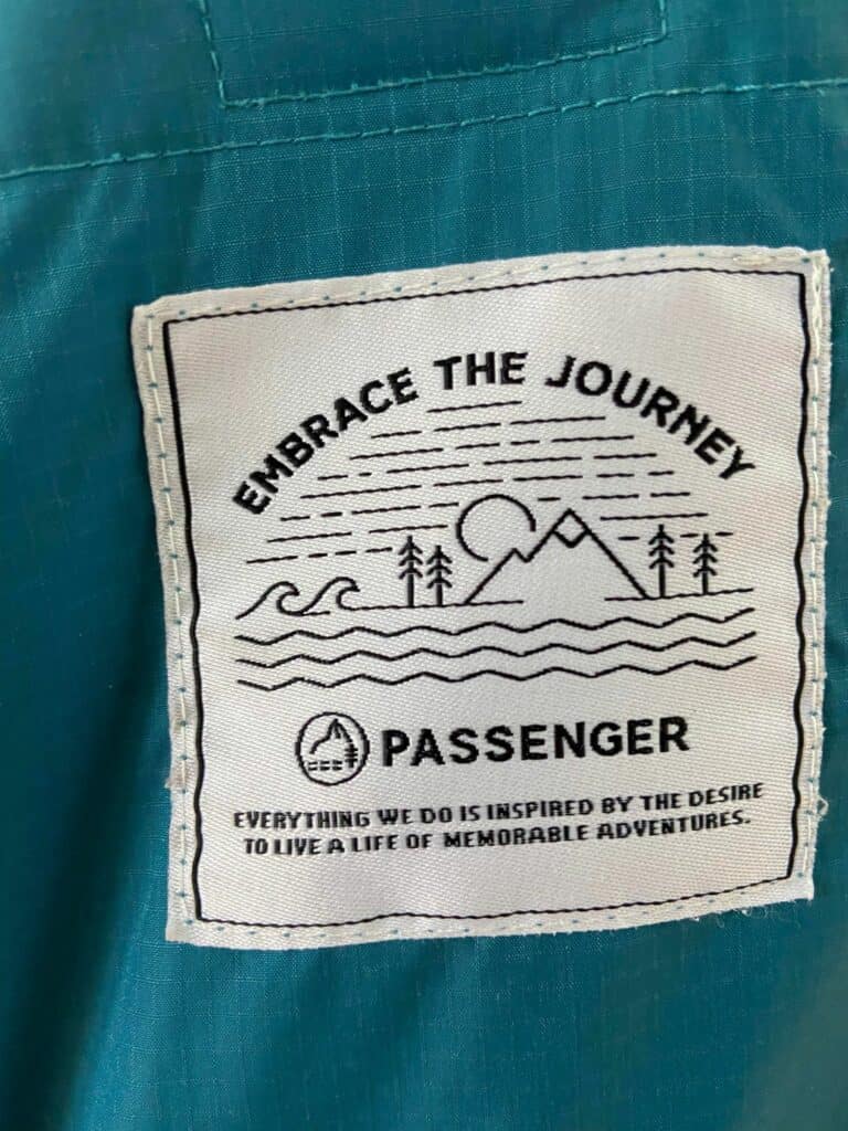 passenger escapism sherpa fleece robe label