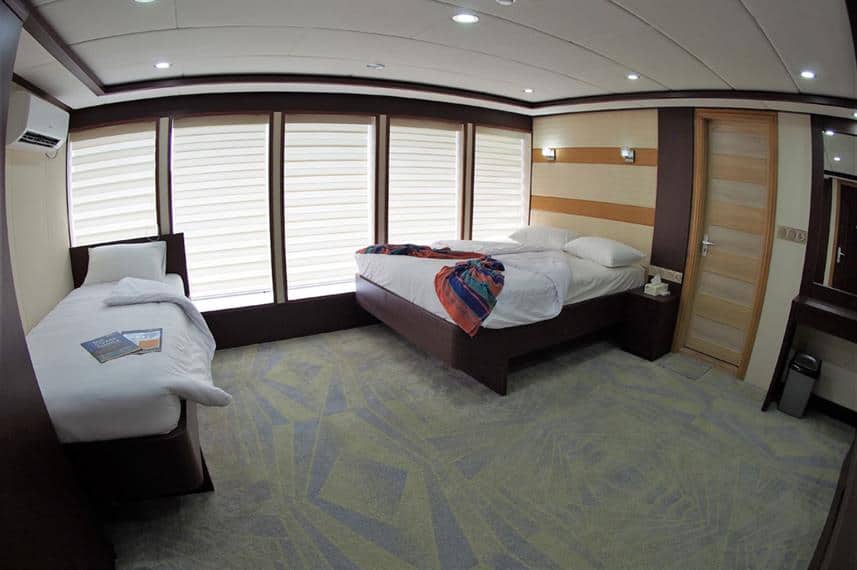 Upper deck cabin on the Emperor Serenity