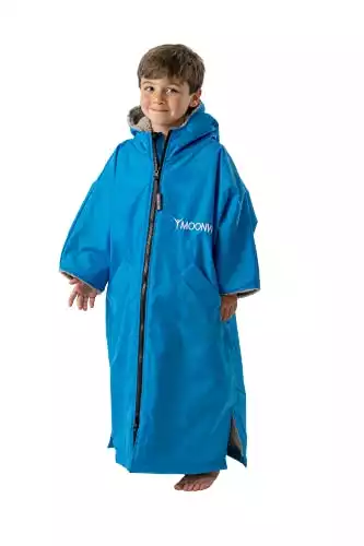 Frostfire Moonwrap Kids Waterproof Changing Robe (XS (Age 5 - 9), Blue)