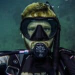 Bearded Scuba Diver Underwater