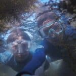 Scuba diving with glasses