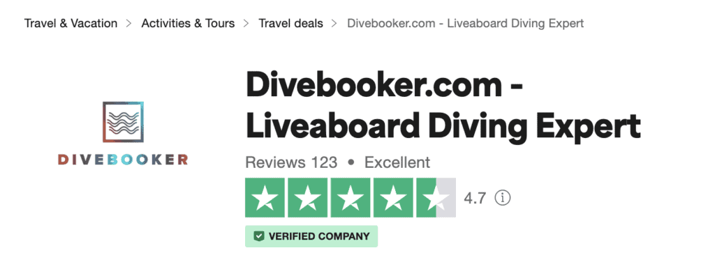 DIVEBOOKER TRUSTPILOT