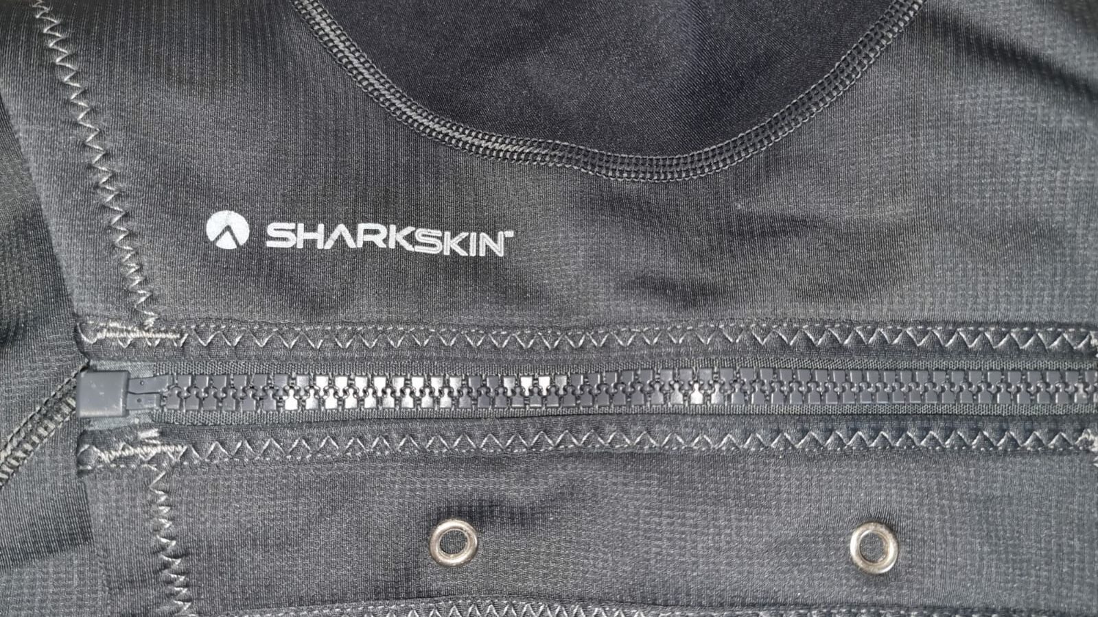 close up of diving wetsuit and zip